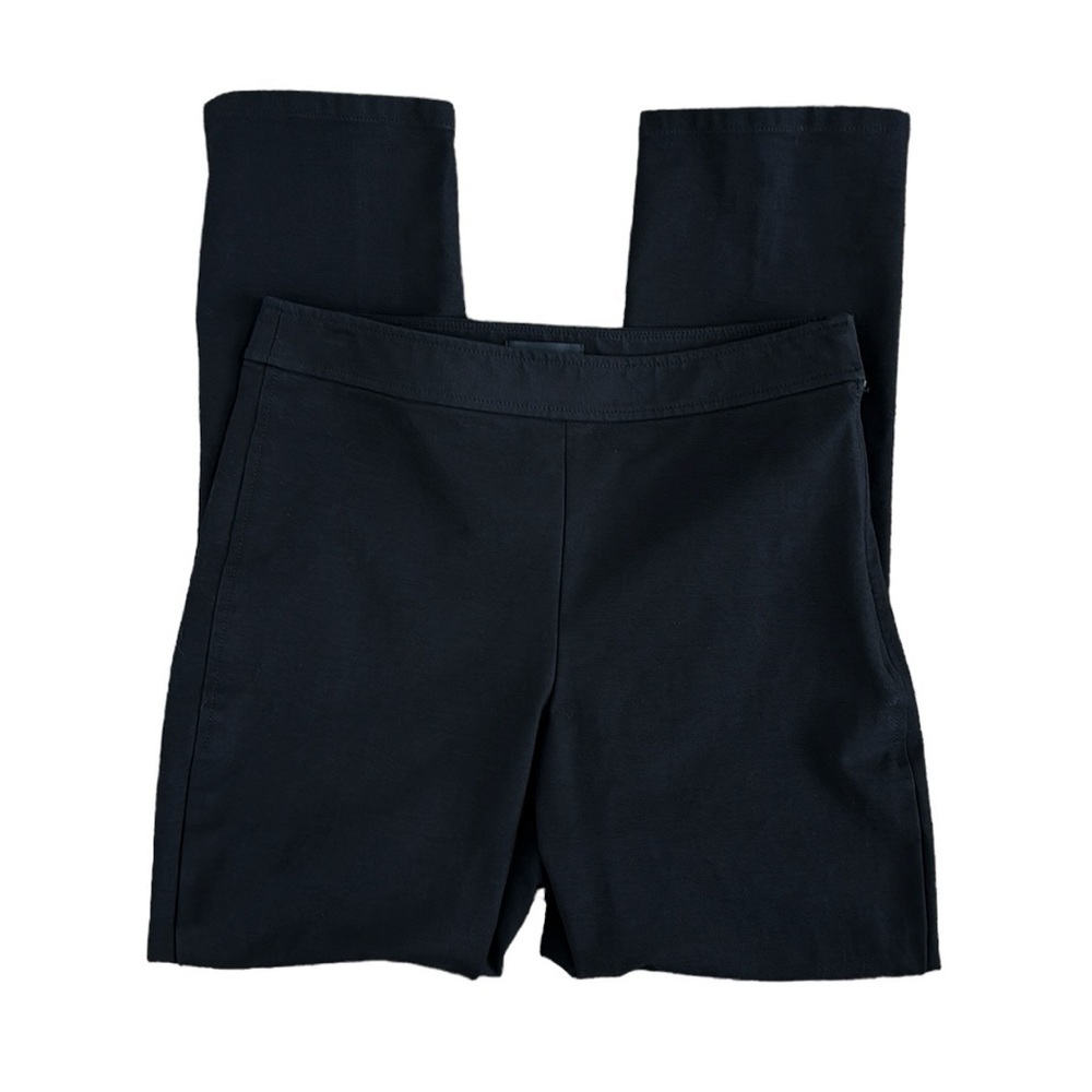 Theory Stretch Slim Leg Cropped‎ Pant Women's 6 Black Inseam 26" EUC
